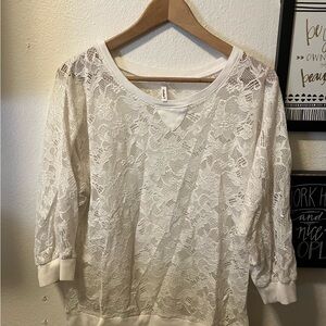 Studio Y Lace Blouse - Cream